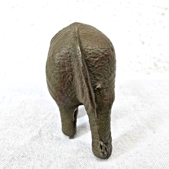 Viscoloid VCO Elephant Figure Celluloid 2" Trunk Down w Tusks Vtg 1930s - Picture 10 of 12